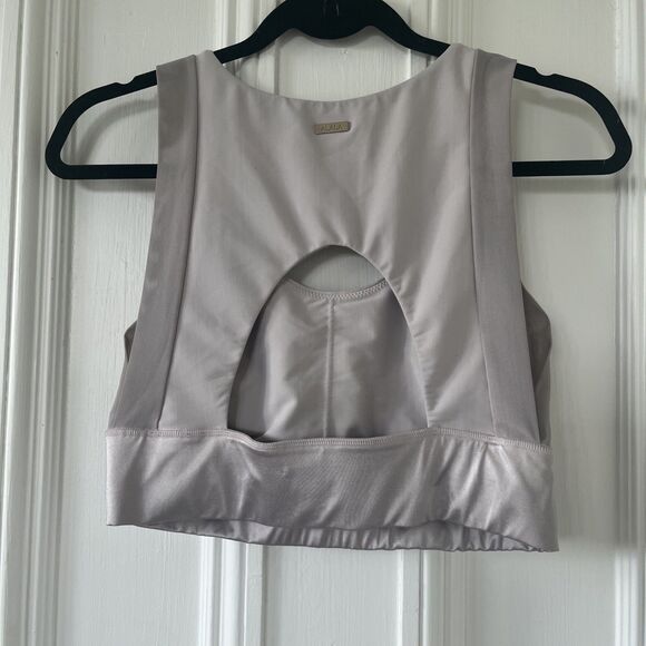 Alala Womens Yoga Top Bra Activewear Light Gray Medium - Picture 4 of 6